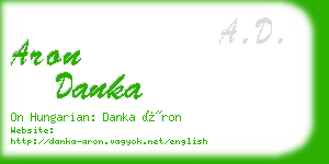 aron danka business card